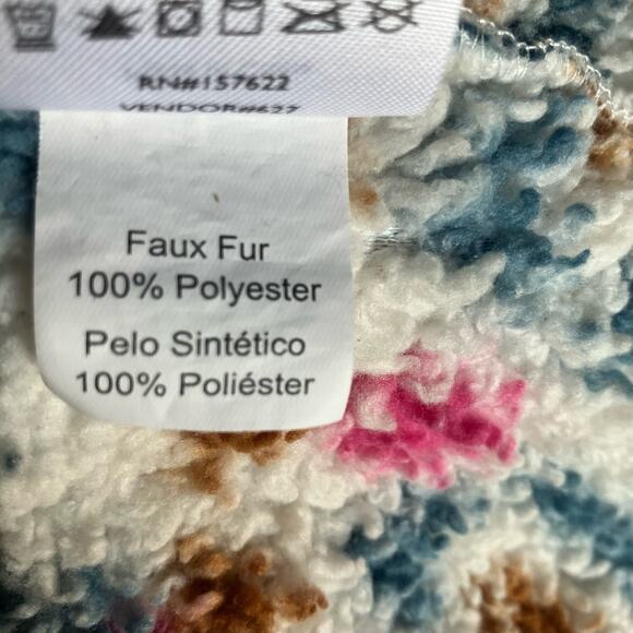 Eddie Bauer Fleece Geometric 1/4 Zip Teddy Jacket Size XL - Picture 4 of 5